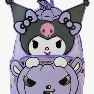 Loungefly Kuromi Purple and Black Character Backpack